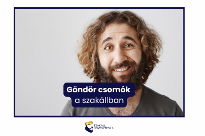 Göndör csomók a szakállban