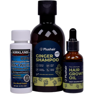 Szett Plushair sampon + szérum + minoxidil - 1 hónapra