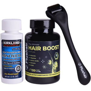 Szett Minoxidil + vitaminok + dermaroller - 1 hónapra