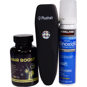 Szett Minoxidil hab + vitaminok + dermaroller - 1 hónapra