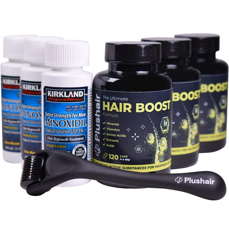 Szett Minoxidil + vitaminok + dermaroller - 3 hónapra