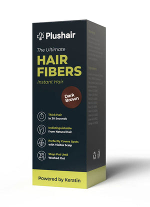 Plushair HAIR FIBERS - hajszálak - Sötétbarna