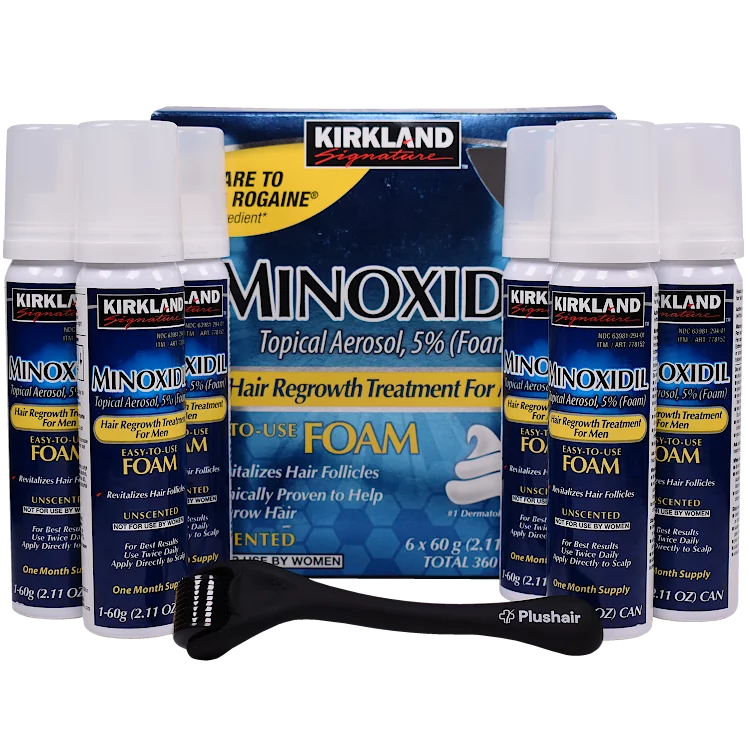 Szett Minoxidil hab + dermaroller - 6 hónapra