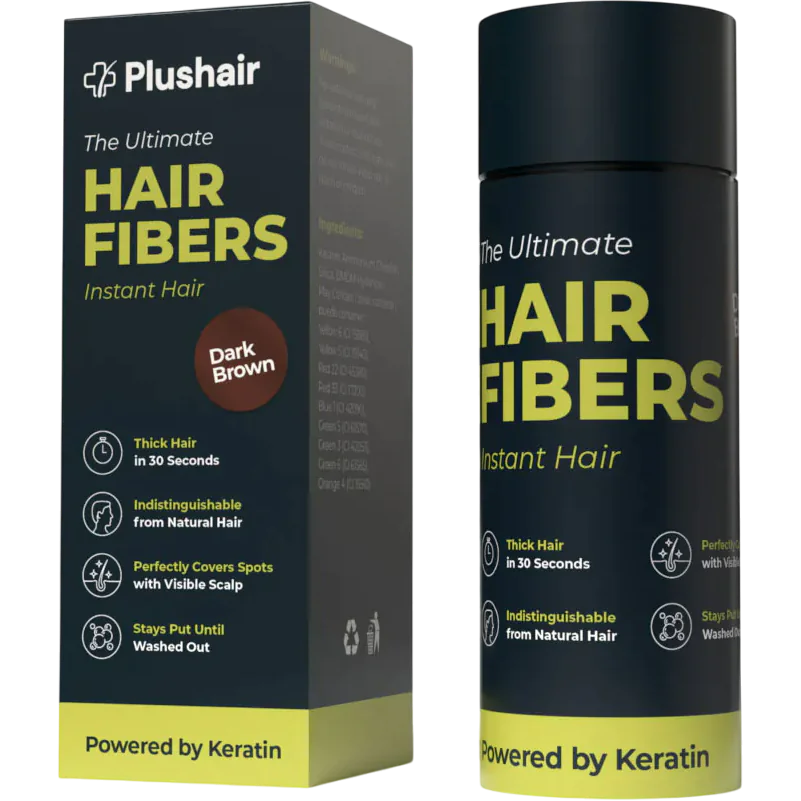 Plushair HAIR FIBERS - hajszálak - Sötétbarna