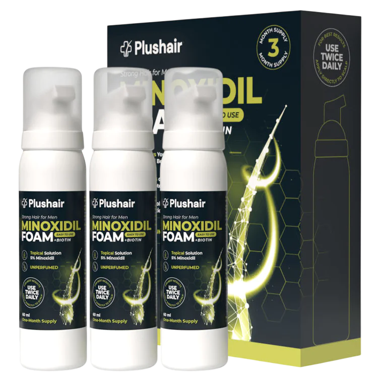 Plushair Minoxidil Hab 3 hónapos ellátás