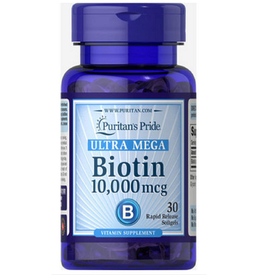 Biotin B-7 Vitamin - 10.000mcg ULTRA MEGA erős kiszerelés / 1 havi adag