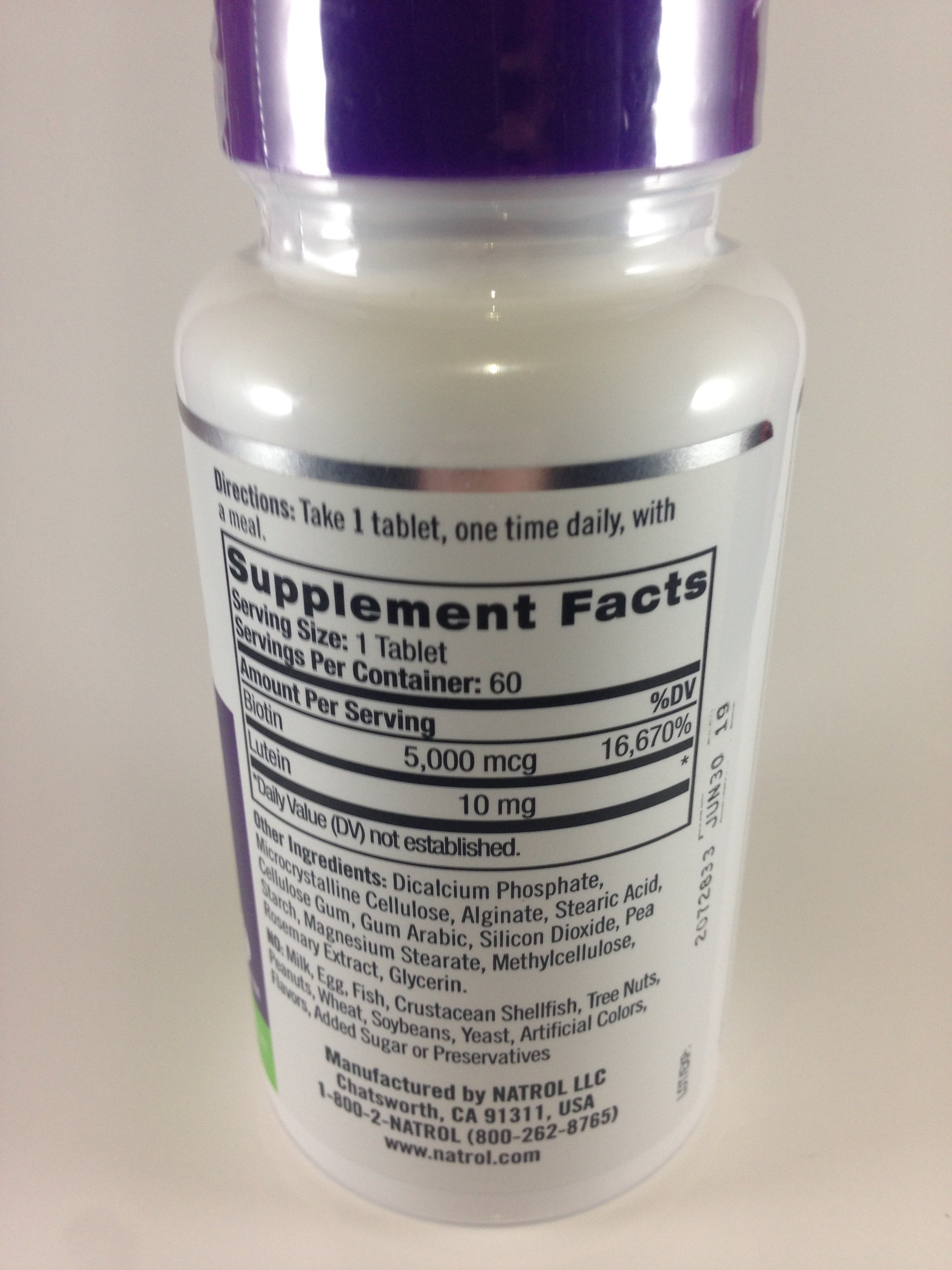 Biotin B-7 Vitamin - 60 tabletta / 2 havi adag